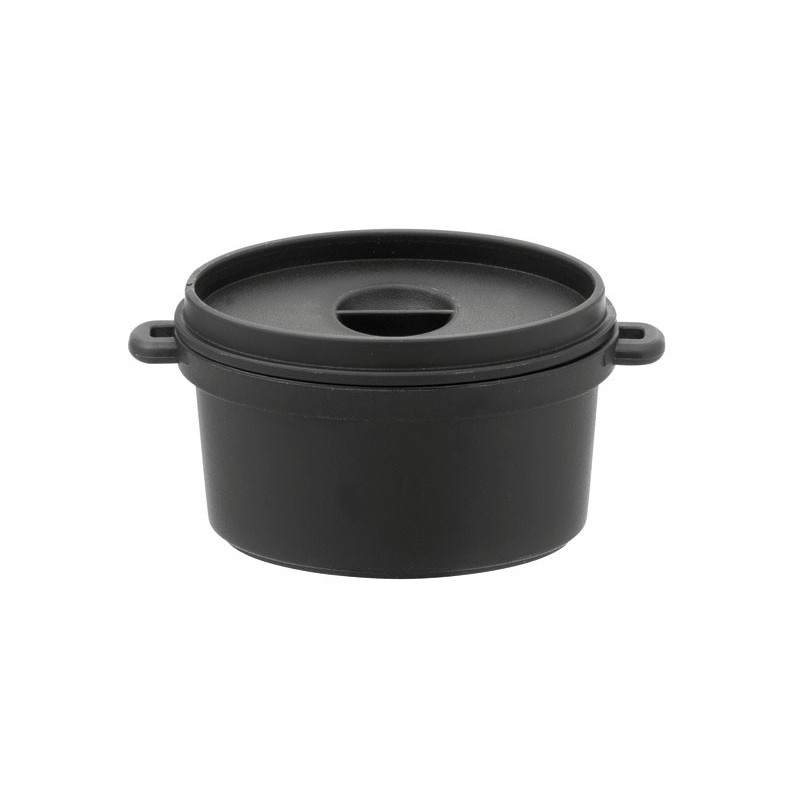 Verrine cocotte Noir avec Couvercle 300ml (96 unités)