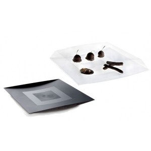 Assiette en plastique Ondéo par 4