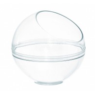 Verrine design Perla open, avec un couvercle ouvert et anti-buée.