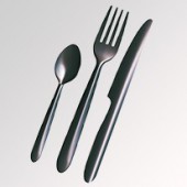 Couvert en plastique noir by Starck