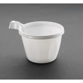 Tasse à café en plastique blanche par 50