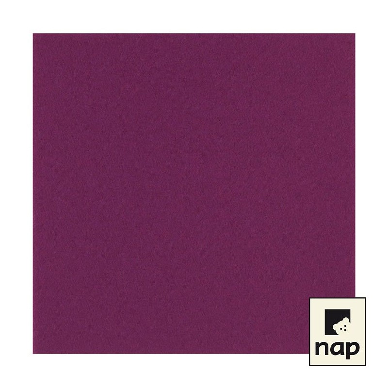 Serviette jetable celisoft 40x40cm aubergine