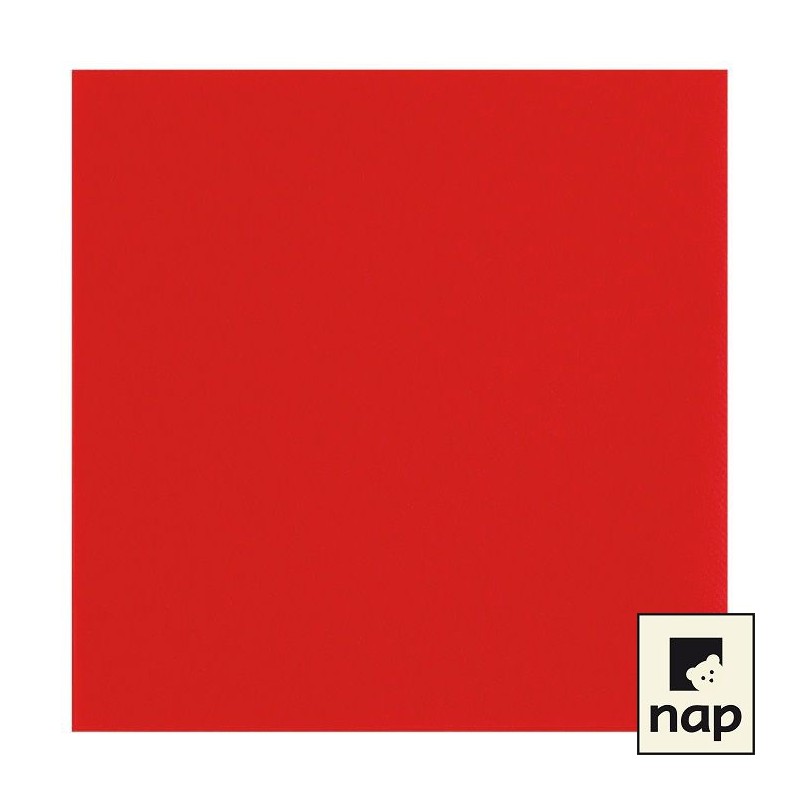 Serviette jetable celisoft 40x40cm rouge