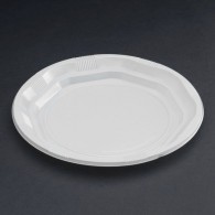 Assiette en plastique blanc 22cm