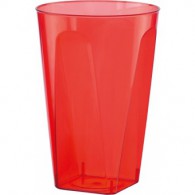 Gobelet plastique rouge de 21cl par 10