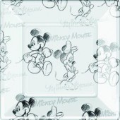 Assiette jetable Mickey 23cm par 8