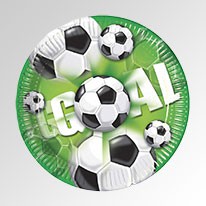 Assiette jetable GOAL 23cm par 8