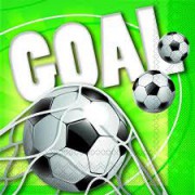 Serviette jetable GOAL 33x33cm par 20