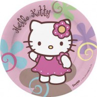 Assiette jetable Hello Kitty  18cm par 10
