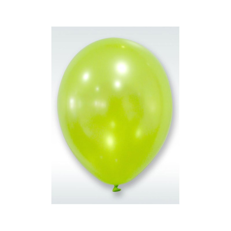 Ballons nacrés vert anis