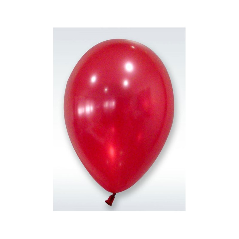Ballons nacrés rouge