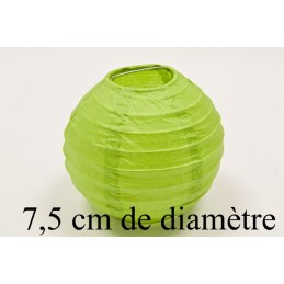 Lanterne décoration en papier 7,5 cm vert anis