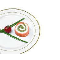 Assiette ronde Arlux blanche