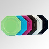 Sous assiette jetable octogonale 