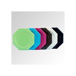 Sous assiette jetable octogonale par 5
