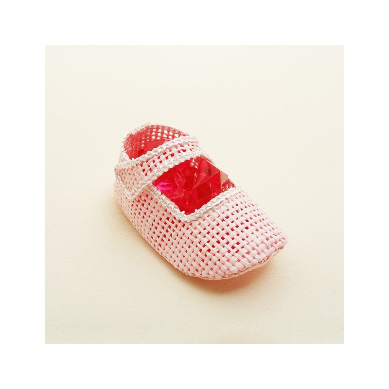 Contenant dragée en chausson de bébé Contenant dragée en chausson de bébé