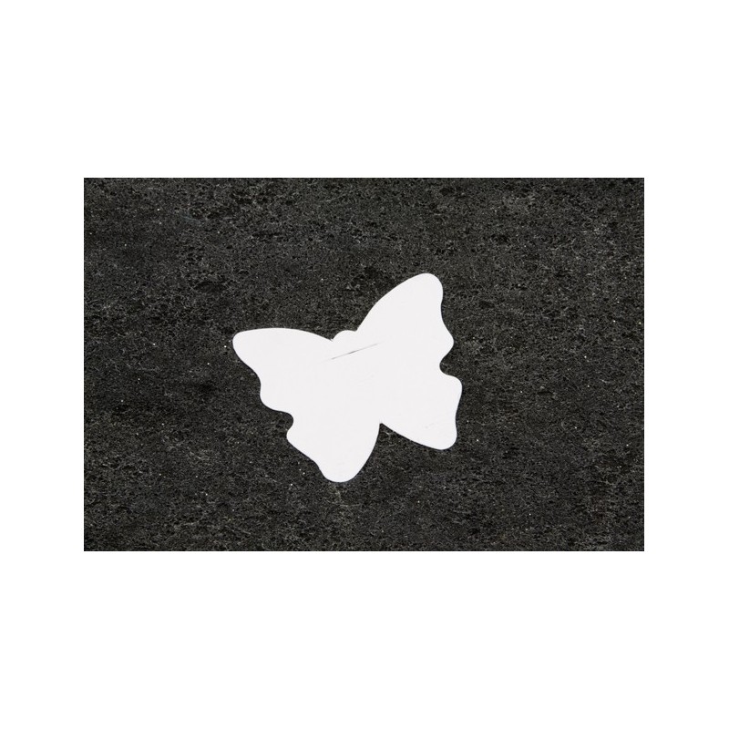 Marque place étiquette papillon
