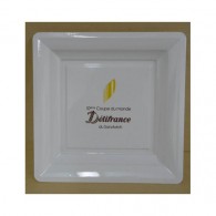 Assiette plastique 17x17cm personnalisable par 50