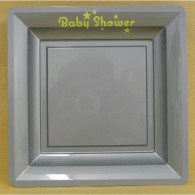 Assiette plastique 17x17cm personnalisable par 50