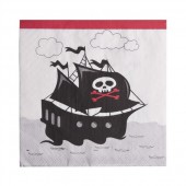Serviette papier Pirate de 33cm par 10