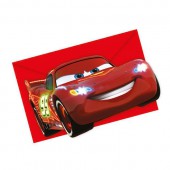 Carte d'invitation Cars﻿ par 6