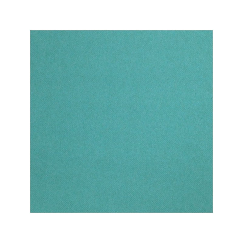 Serviette jetable double pointe 38cm par 40 turquoise