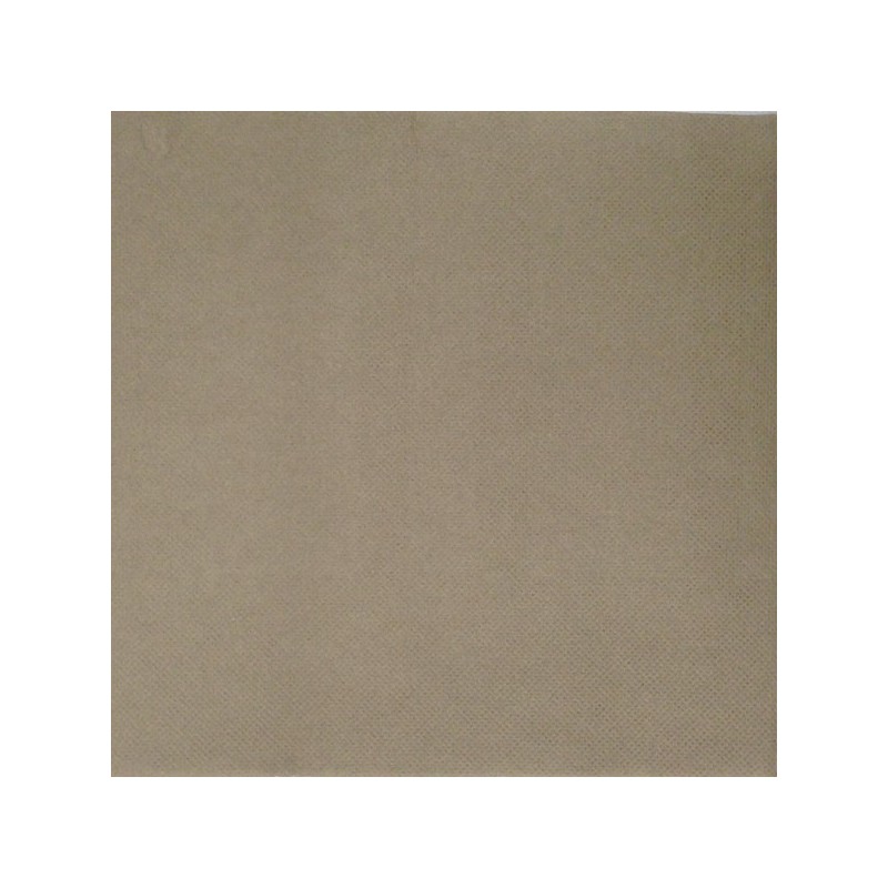 Serviette jetable double pointe 38cm par 40 taupe