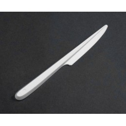 Couteau en plastique blanc de 168mm par 100