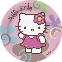 Assiette jetable Hello Kitty  18cm par 10