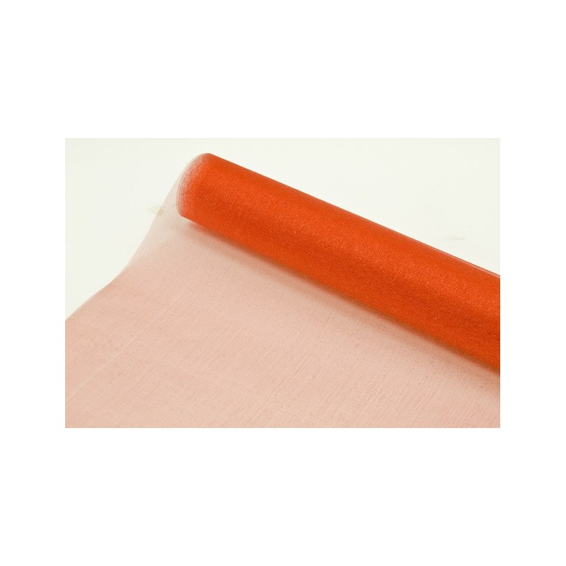 Chemin de table organza Rouge de 0,30x5m