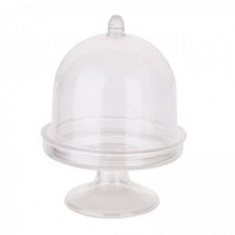 Contenant à dragées Mini Cloche en plastique par 3