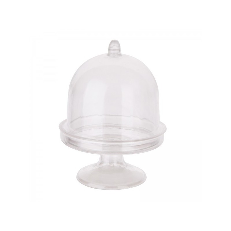 Contenant à dragées Mini Cloche en plastique par 3