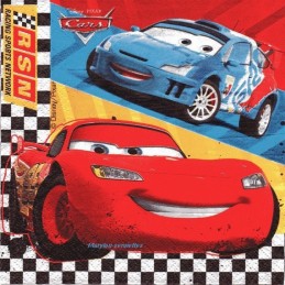 20 Serviettes en papier Flash McQueen Cars 3™ 33 x 33 cm - Vegaooparty