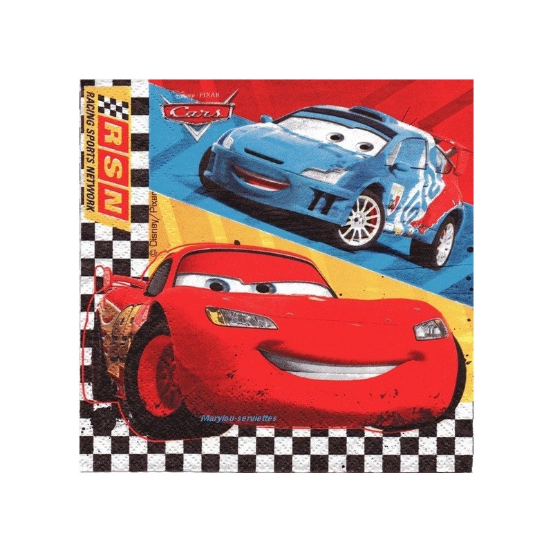 Serviette papier 33x33cm Cars? par 20