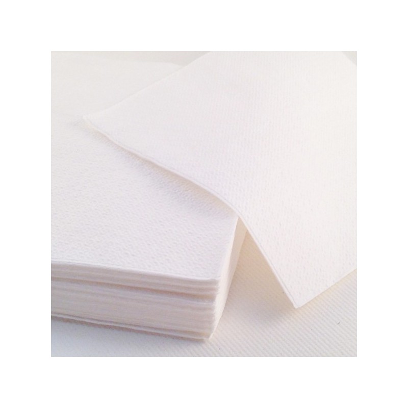 Serviettes papier blanches 2 plis 30x30 cm colis de 30x100