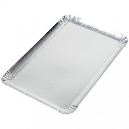 HTAIGUO Plateaux de Service en Plastique - Plateaux de Service Rectangle  9X13 Plat de Fête Jetable Cristal Clair Paquet de 4 