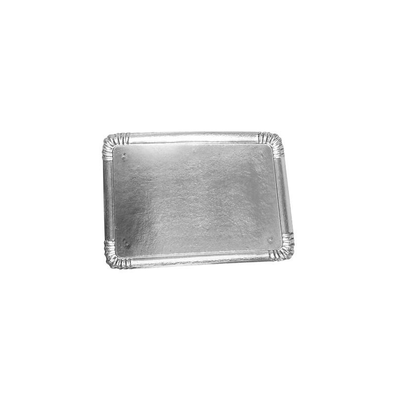 Plateau carton argent 34x45,5cm par 10