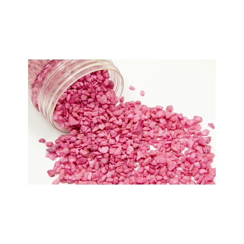 Gravillons de décoration fuschia par boite de 400g Gravillons de décoration fuschia par boite de 400g