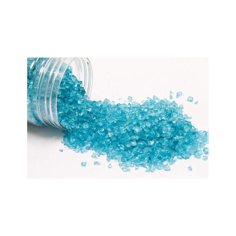 Pepites de verre turquoise par boite de 400g Pepites de verre turquoise par boite de 400g