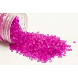 Pepites de verre fuschia par boite de 400g