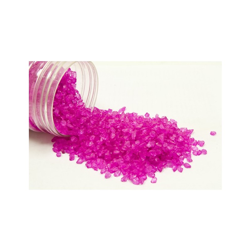 Pepites de verre fuschia par boite de 400g