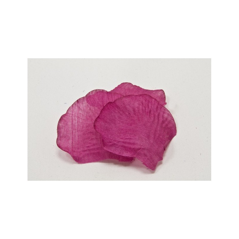 100 pétales de fleurs en tissu fuschia 100 pétales de fleurs en tissu fuschia