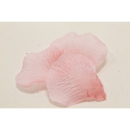 100 pétales de fleurs en tissu rouge