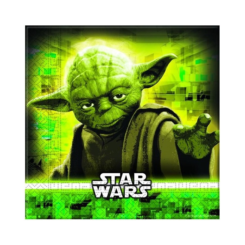 Serviette papier Star Wars "Yoda" par 20