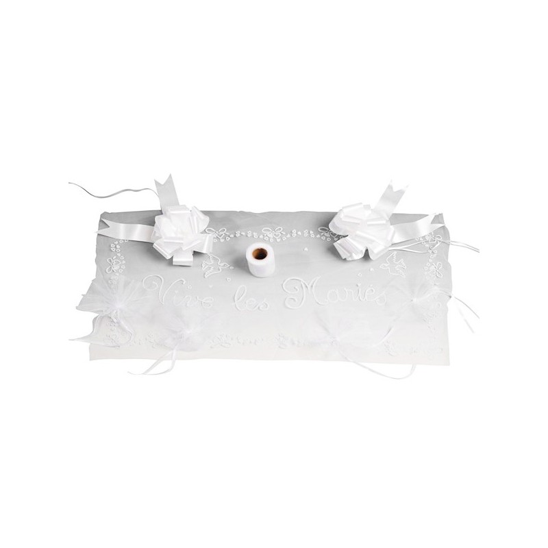 Kit voiture de mariés blanc Kit voiture de mariés blanc