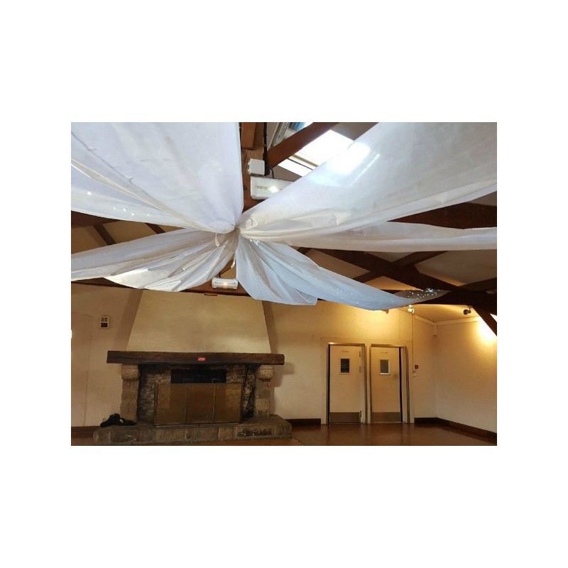Rouleau tenture blanc non tissé 0,80x12m décoration de salle