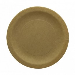 Assiette carton kraft rond...