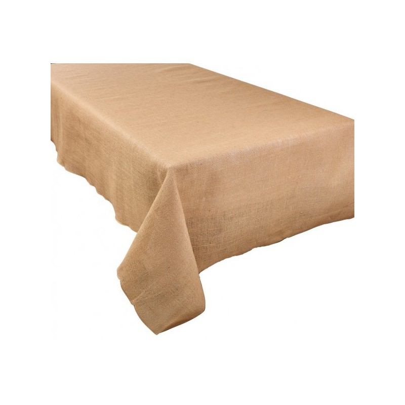 Nappe de table en jute rectangulaire 1.5 x 2.5 mètres