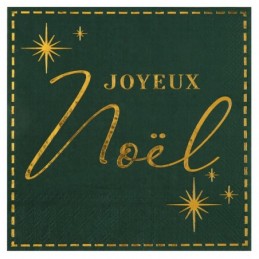 Serviette Joyeux Noël vert...