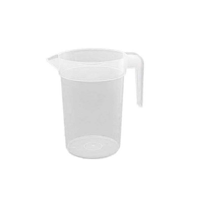 Pichet en plastique translucide de 1 litre